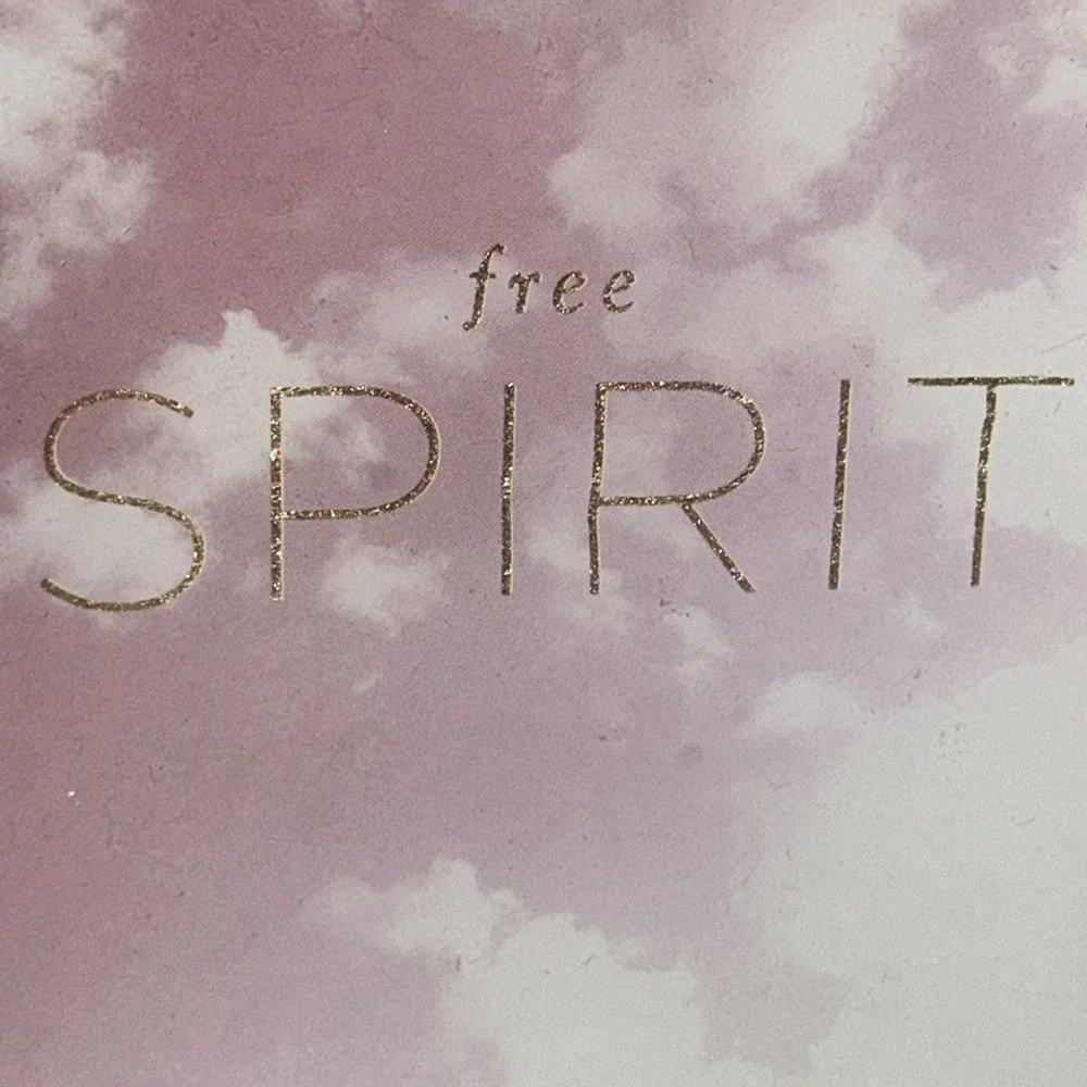Fringe Studio Free Spirit Glass Trinket Tray Pink Cloud Gold Foil Jewelry Dish